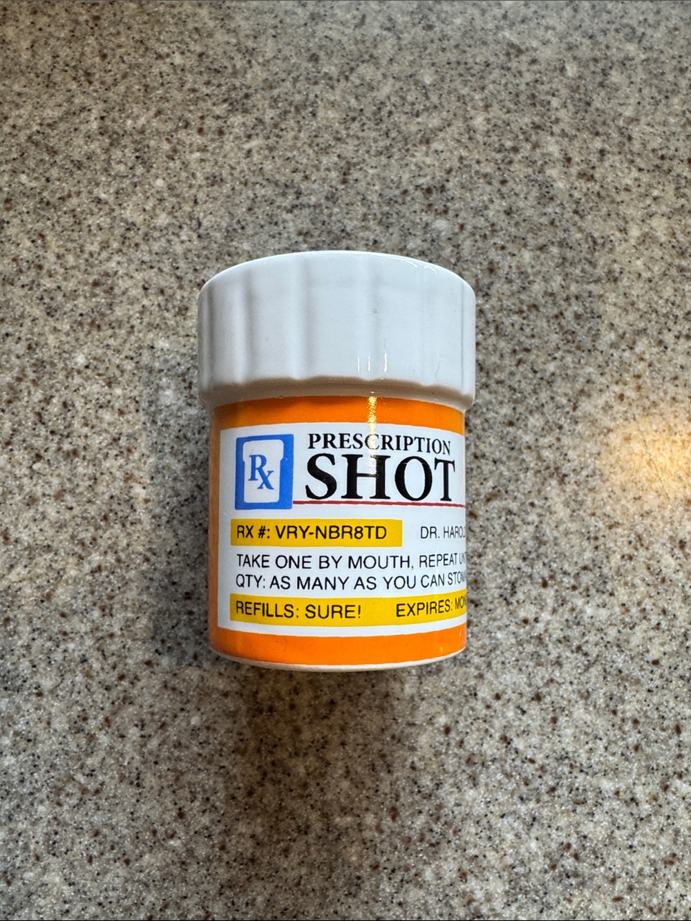 Prescription “Shot” Glass - Old Age Joke
